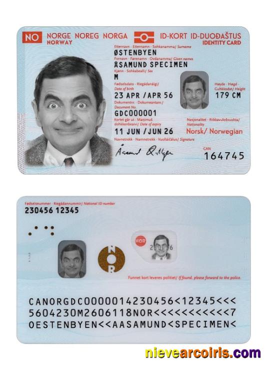 Norway ID card 2021-present